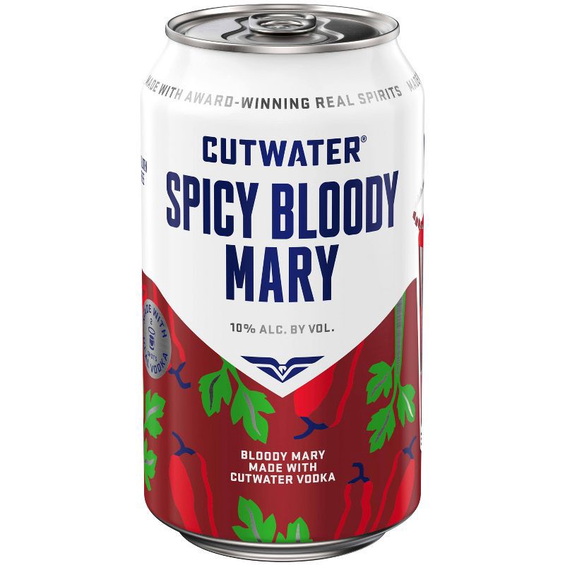 slide 6 of 10, Cutwater Spirits Cutwater Fugu Spicy Bloody Mary Cocktail - 4pk/355ml Cans, 4 ct; 355 ml