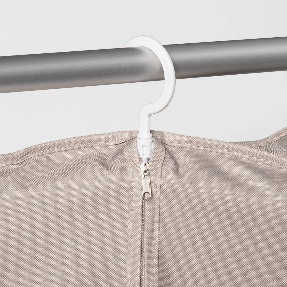 slide 3 of 5, 2pk Suit Protector 40" Garment Bag Gray - Room Essentials, 2 ct
