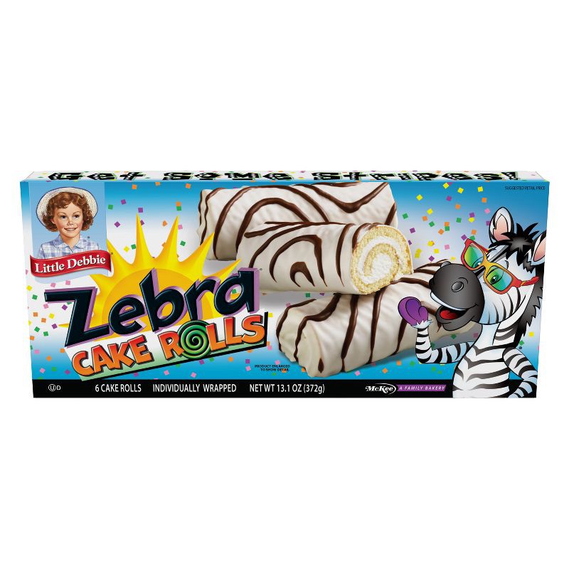 slide 2 of 4, Little Debbie Zebra Cake Rolls 13.10oz, 13.1 oz