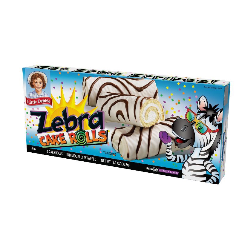 slide 3 of 4, Little Debbie Zebra Cake Rolls 13.10oz, 13.1 oz