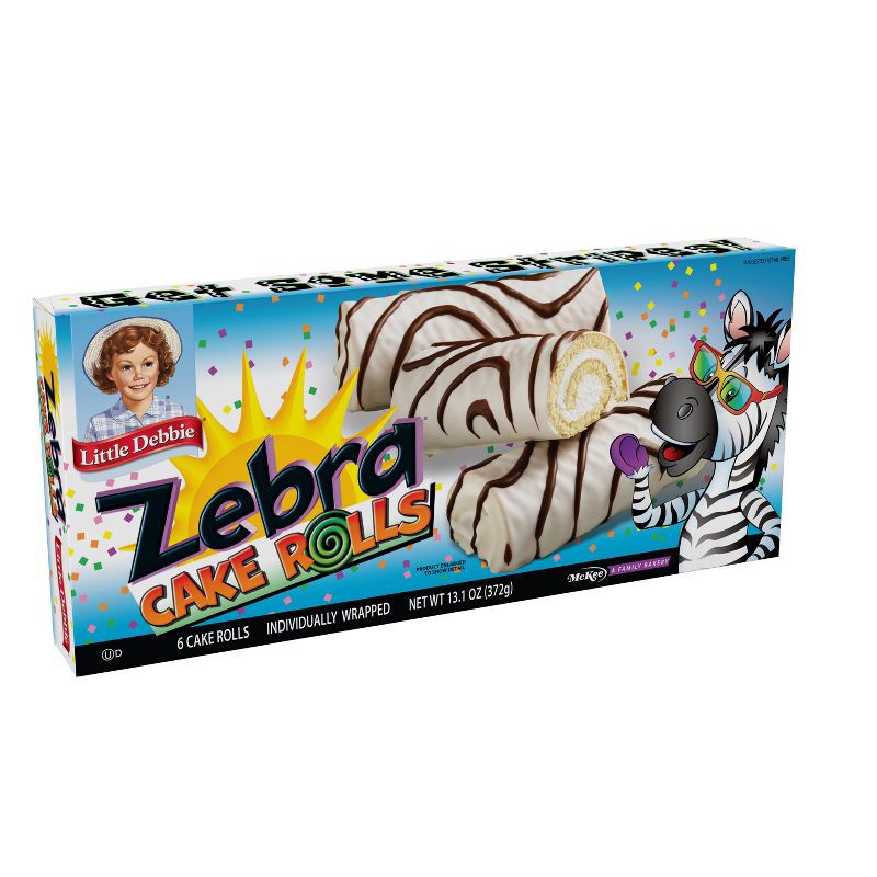 slide 1 of 4, Little Debbie Zebra Cake Rolls 13.10oz, 13.1 oz