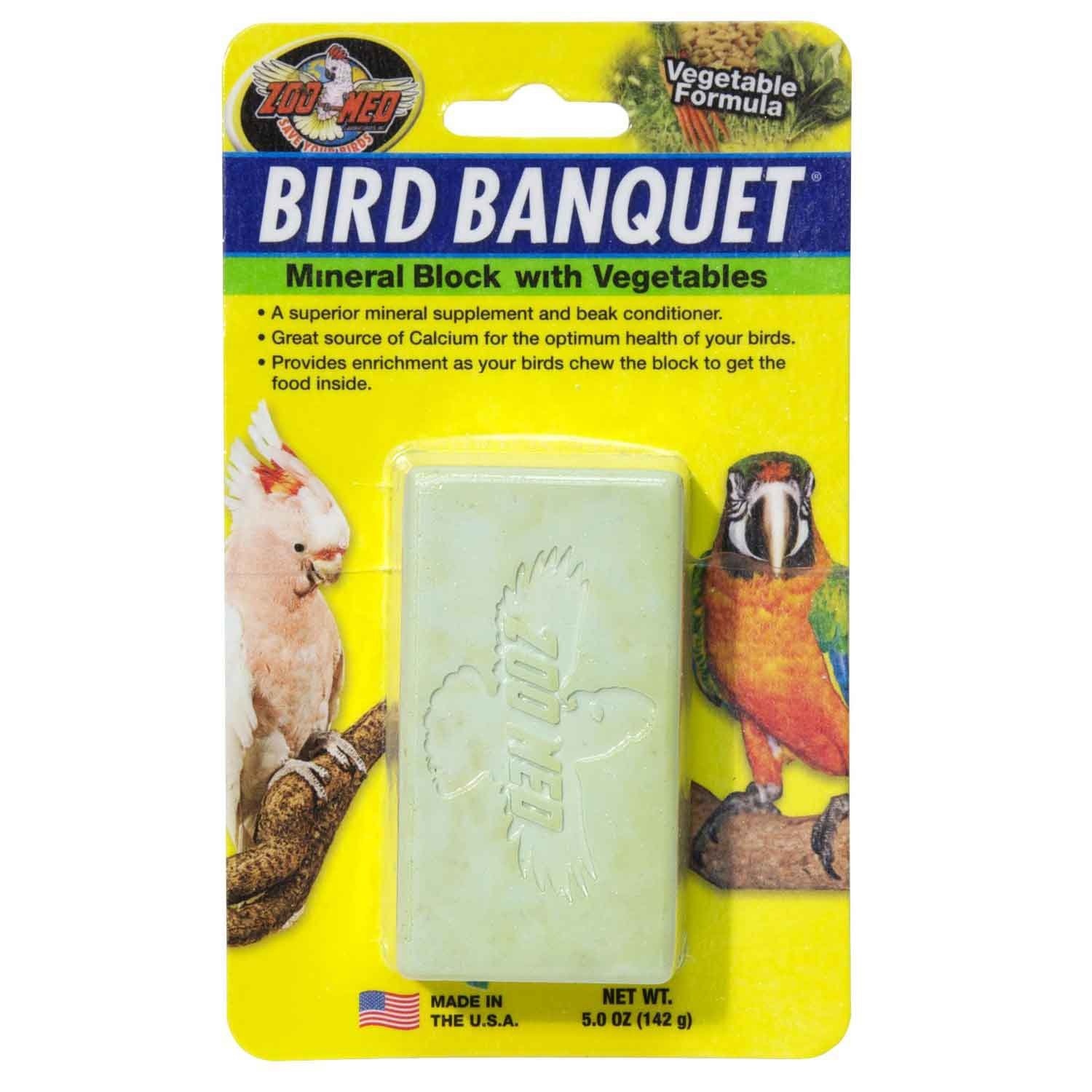 slide 1 of 1, Zoo Med Vegetable Bird Banquet Block, 1 oz