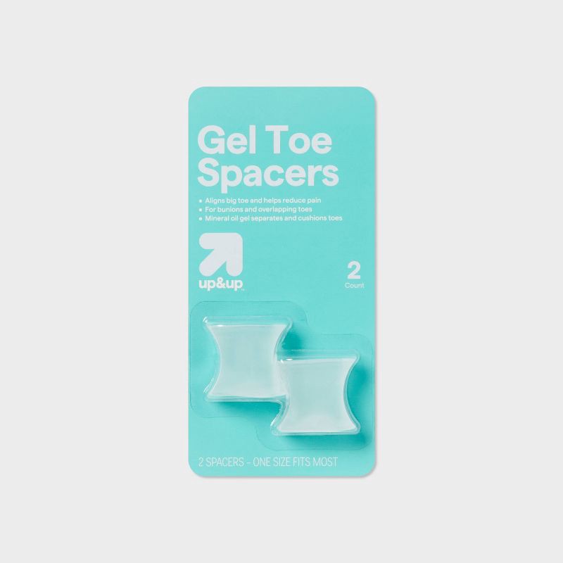 slide 1 of 3, Gel Toe Spacers - 2pk - up&up™, 2 ct