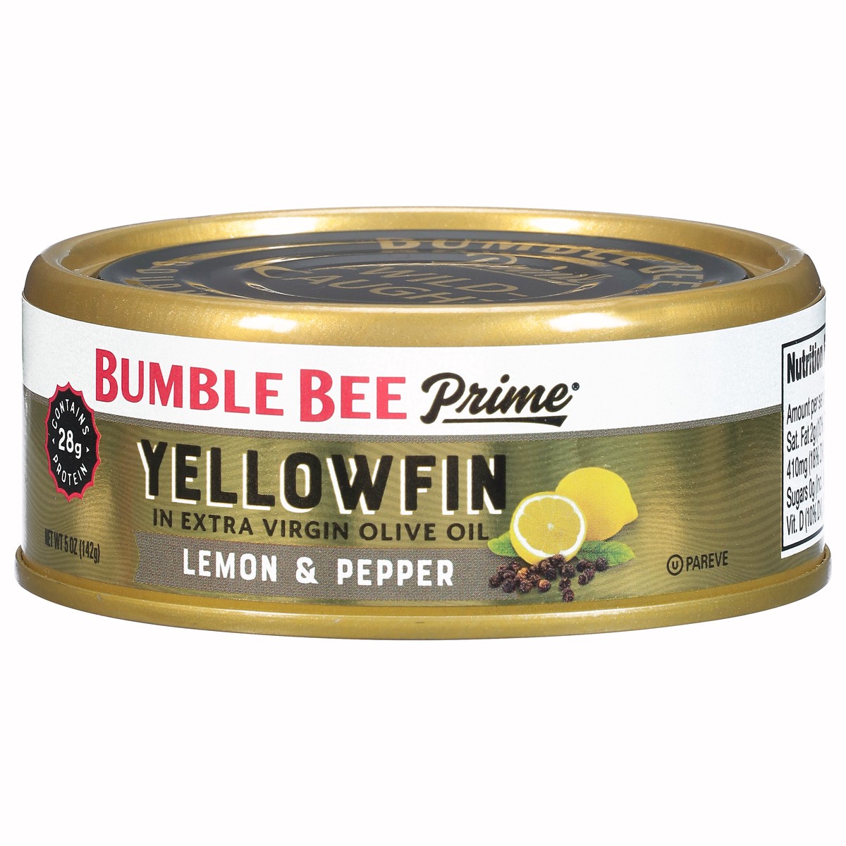 slide 4 of 9, Bumble Bee Prime Lemon & Pepper Yellowfin in Extra Virgin Olive Oil 5 oz, 5 oz