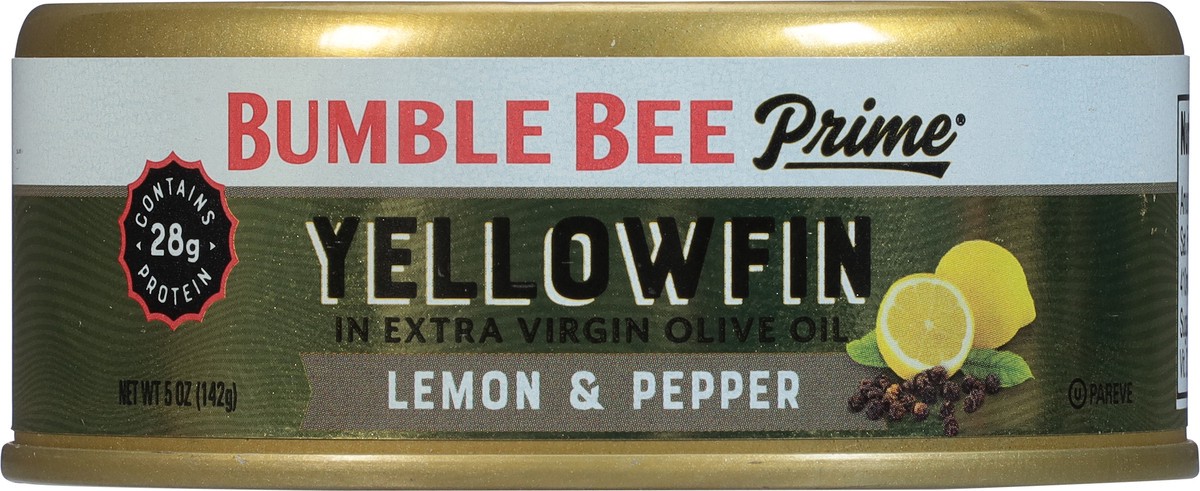 slide 6 of 9, Bumble Bee Prime Lemon & Pepper Yellowfin in Extra Virgin Olive Oil 5 oz, 5 oz