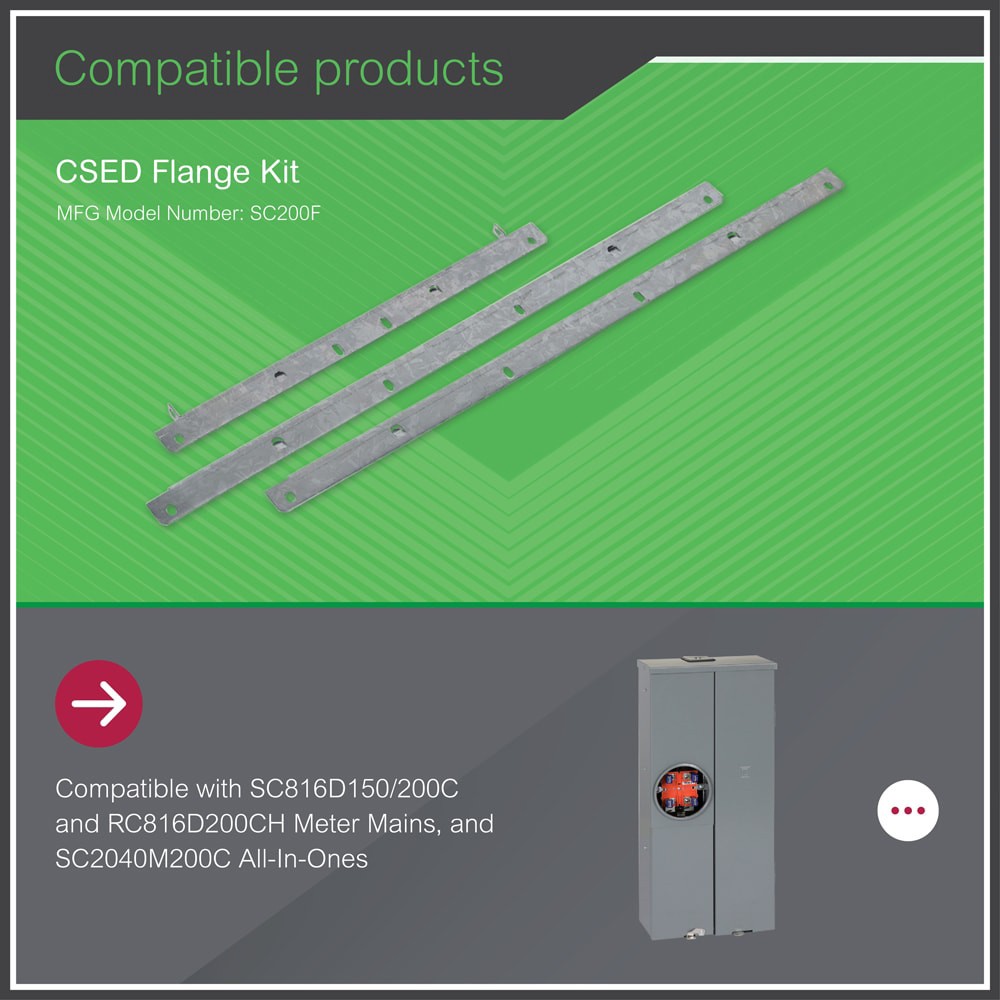 slide 2 of 4, Square D 1-in Extension kit, 1 ct