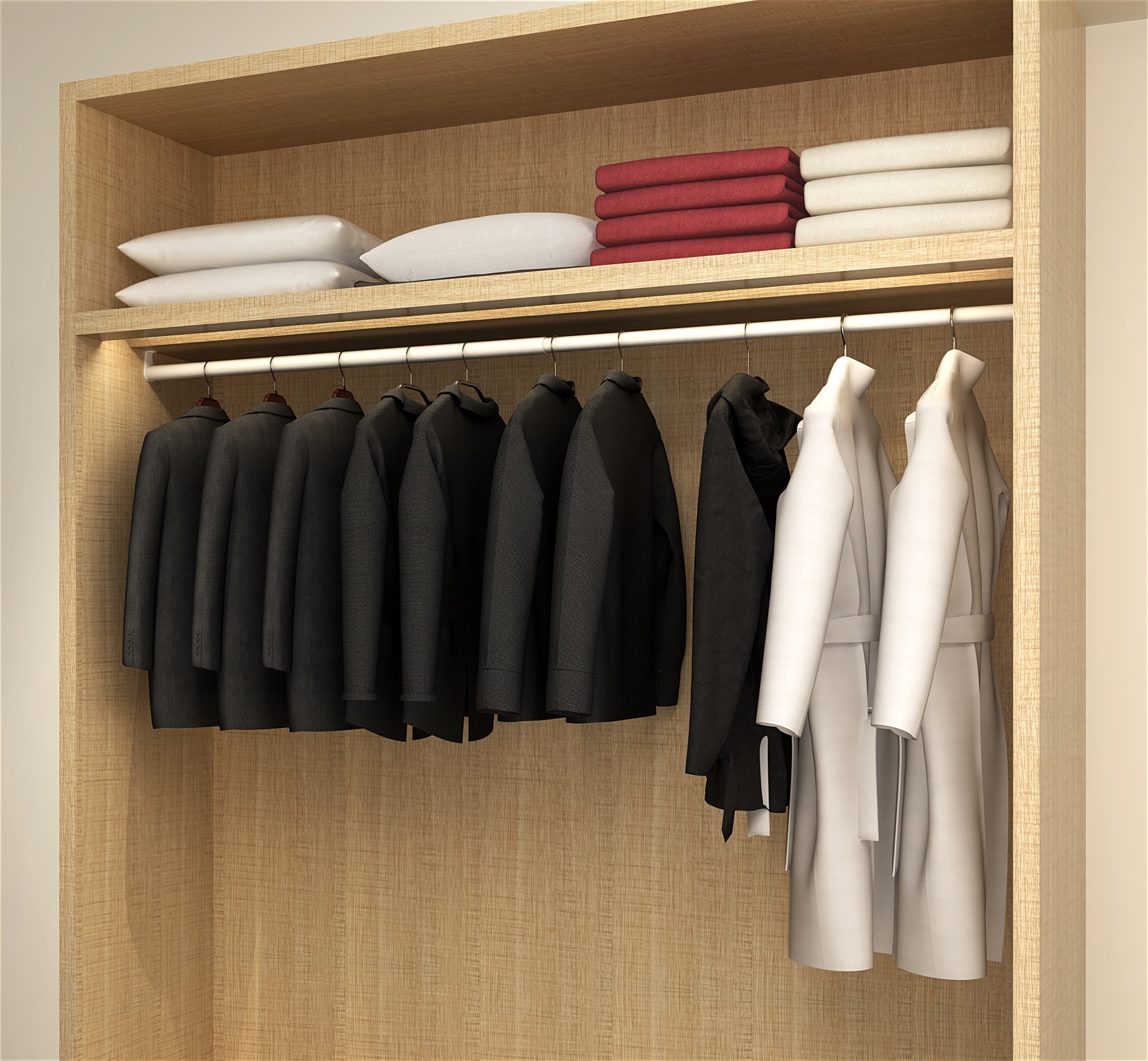 slide 4 of 6, Project Source Closet Rod 30-in L x 1.25-in H Extendable White Metal Closet Rod with Hardware, 1 ct