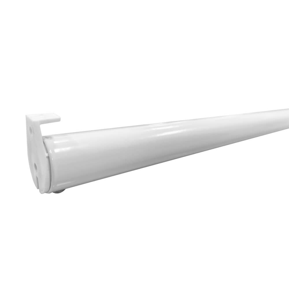 slide 6 of 6, Project Source Closet Rod 30-in L x 1.25-in H Extendable White Metal Closet Rod with Hardware, 1 ct