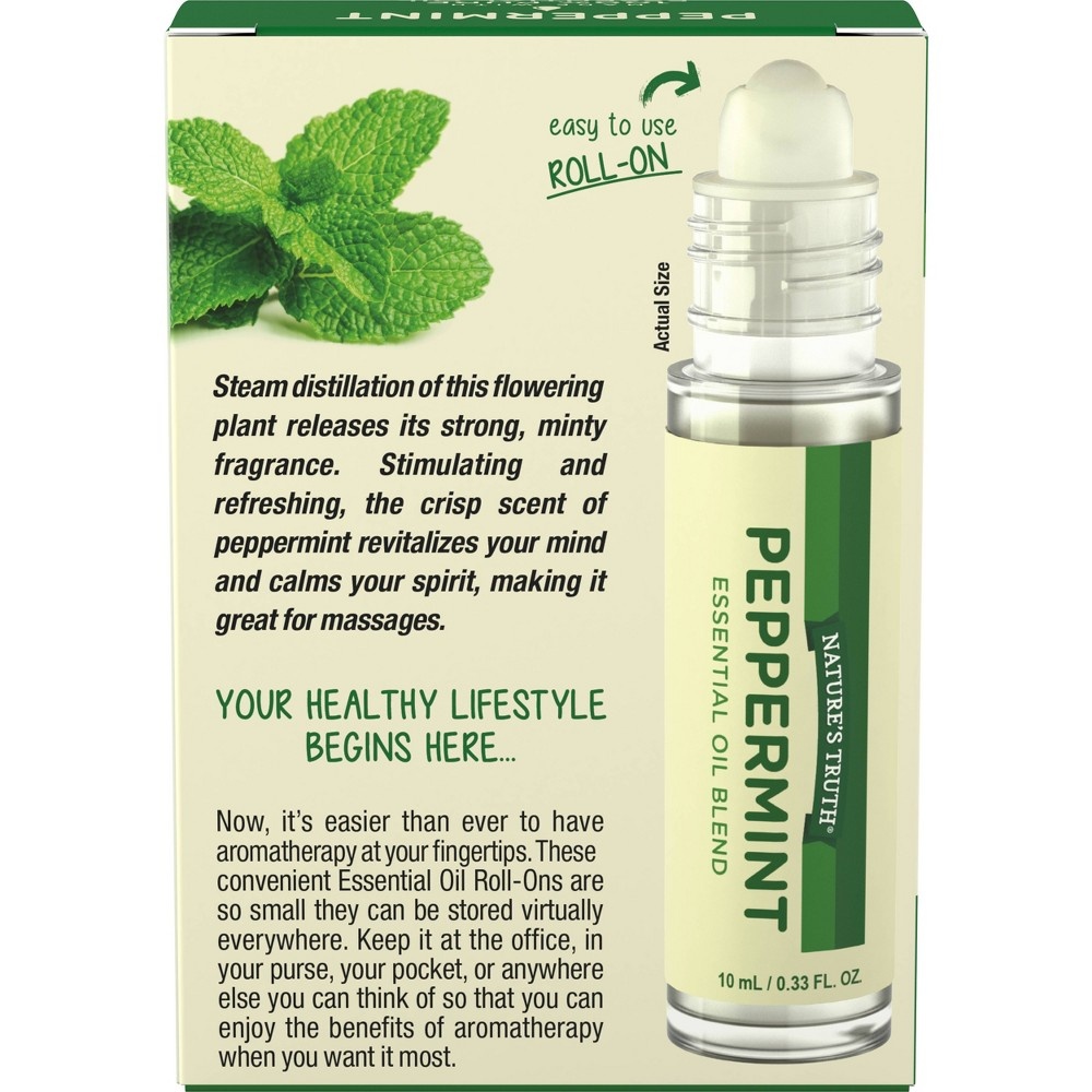 slide 4 of 4, Nature's Truth Peppermint Essential Oil Roll On Blend, 10 ml