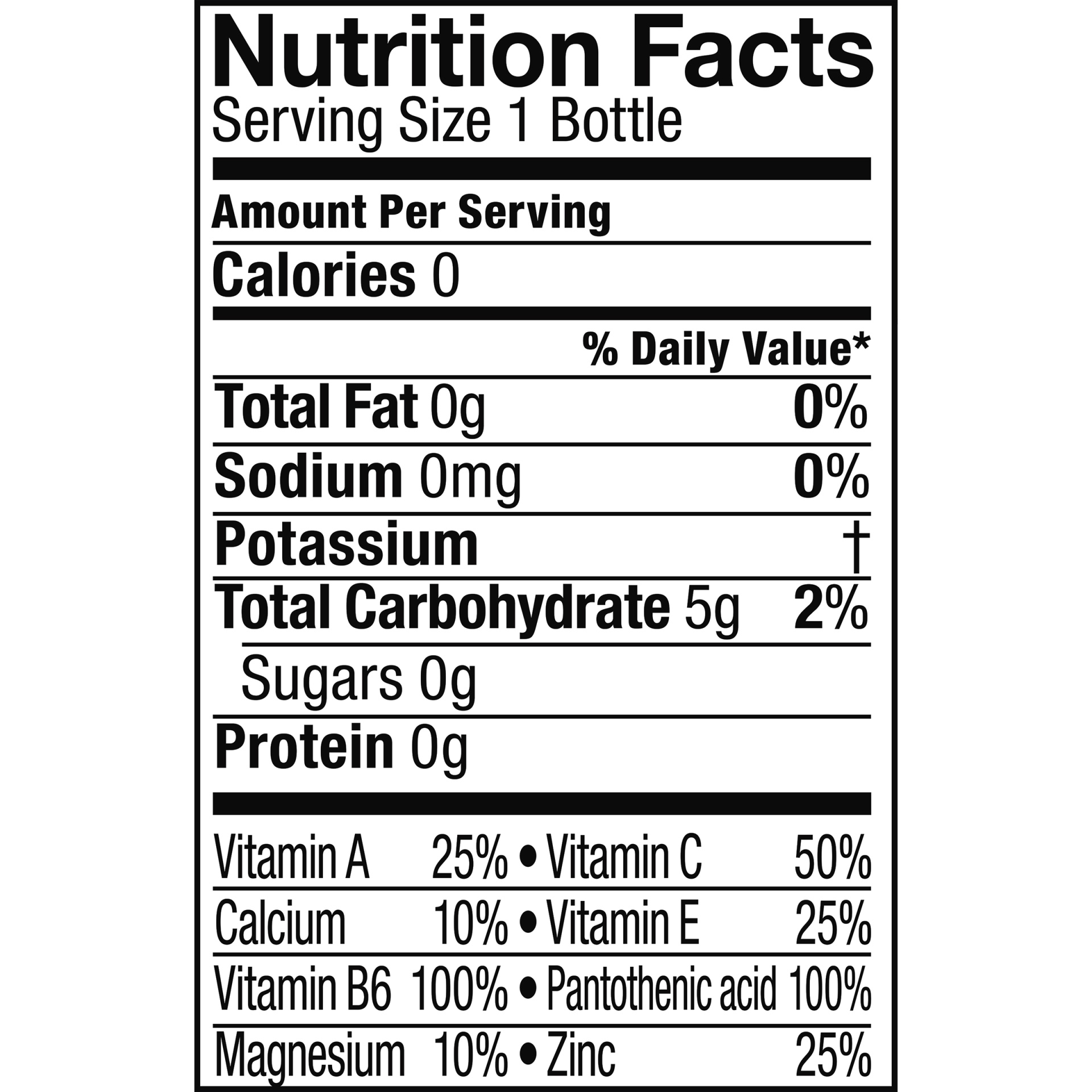 slide 3 of 5, vitaminwater zero sugar squeezed Bottle- 20 fl oz, 20 fl oz