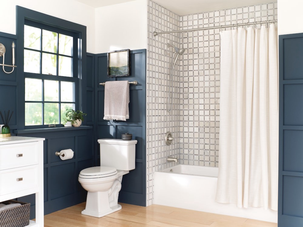 slide 2 of 6, Moen 3 -Piece Caldwell Brushed Nickel Decorative Bathroom Hardware Set Towel Bar, Toilet Paper Holder, Towel Ring Included, 1 ct