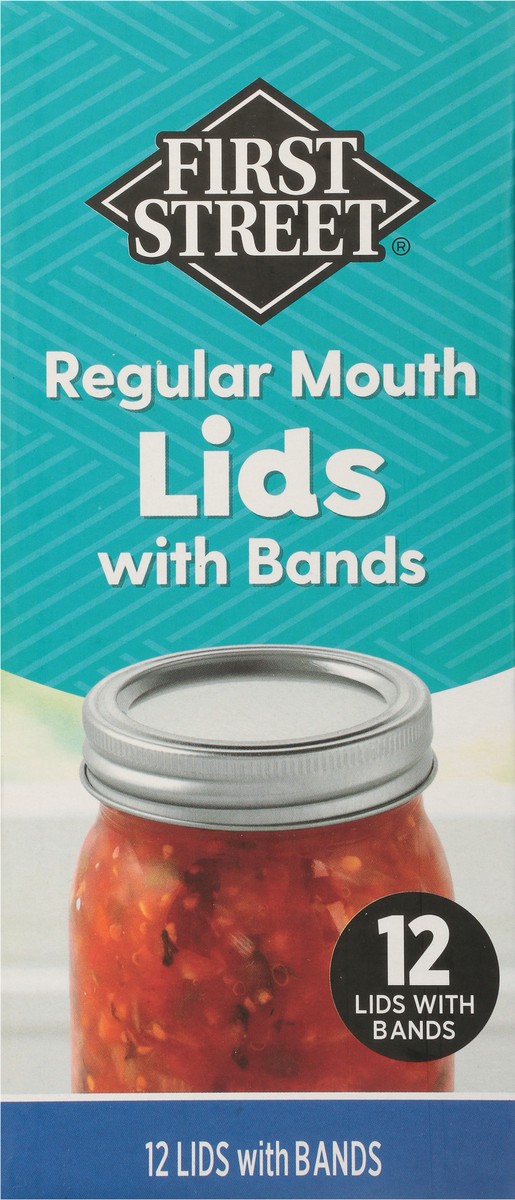 slide 9 of 14, First Street Fs Reg Width Jar Lids & Bands, 12 ct