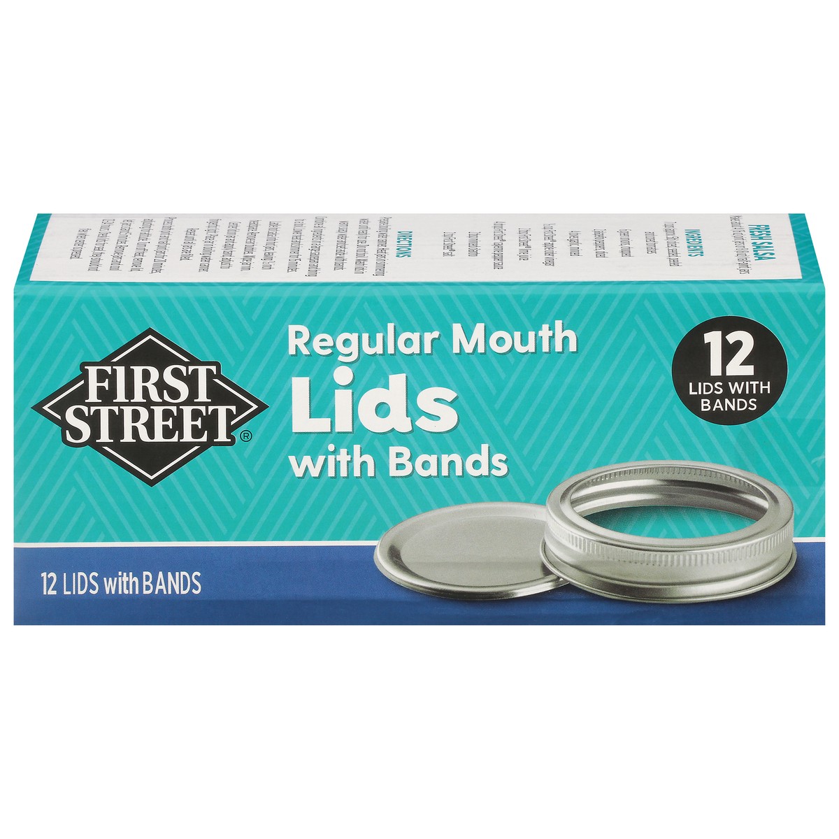 slide 14 of 14, First Street Fs Reg Width Jar Lids & Bands, 12 ct
