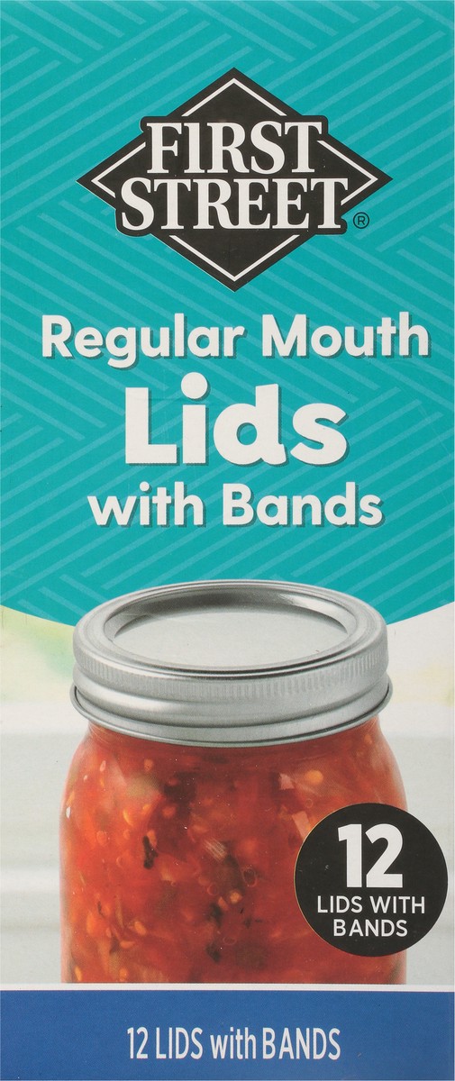 slide 6 of 14, First Street Fs Reg Width Jar Lids & Bands, 12 ct