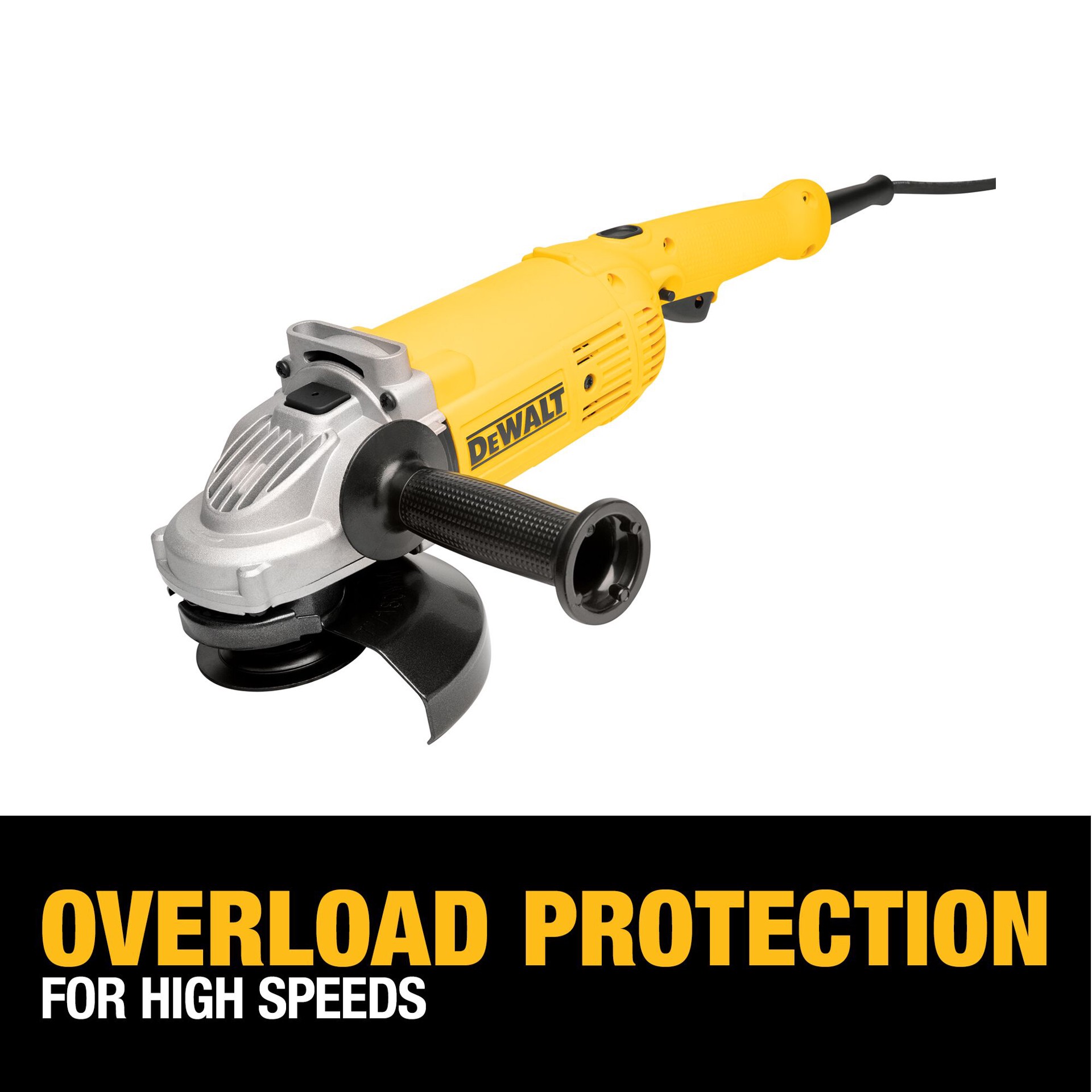 slide 6 of 6, DEWALT 4.5-in 9-Amp Paddle Switch Angle grinder, 1 ct