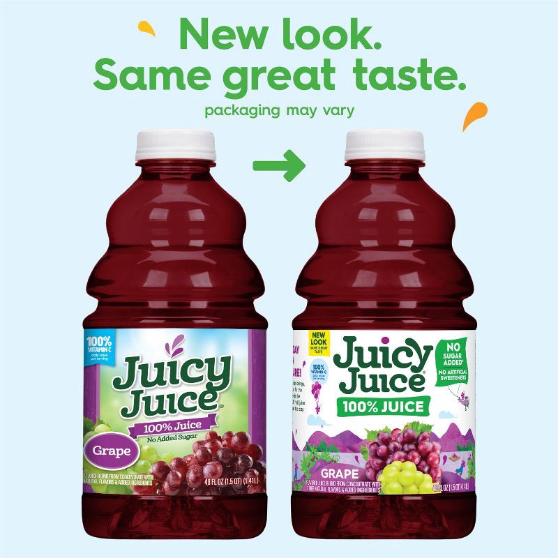 slide 2 of 4, Juicy Juice Grape 100% Juice - 48 fl oz Bottle, 48 fl oz