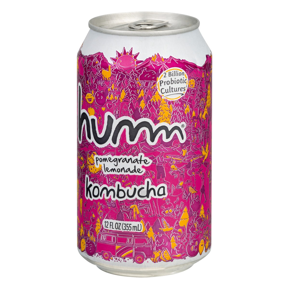 slide 2 of 10, Humm Kombucha Pomegranate Lemonade- 12 fl oz, 12 fl oz