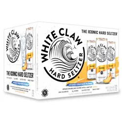 White Claw 12 Pack Spiked Mango Hard Seltzer 12 ea