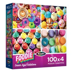 RoseArt Foodie Snack Size 4 in 1 Puzzles