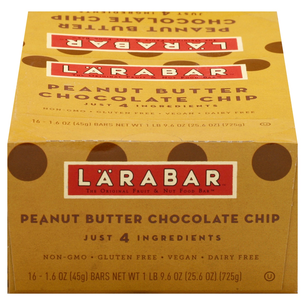 slide 1 of 1, Larabar Peanut Butter Chocolate Chip Fruit & Nut Food Bar 16 ea, 16 ct