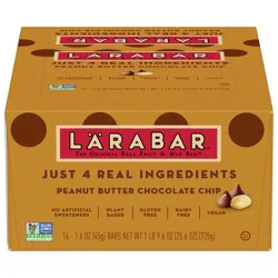 LÄRABAR Peanut Butter Chocolate Chip, Gluten Free Fruit & Nut Bar, 16 Ct