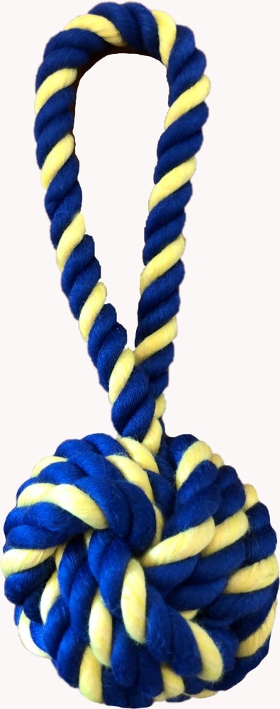 slide 1 of 1, Petsport Mini Braided Monkey Fist Rope, 1 ct