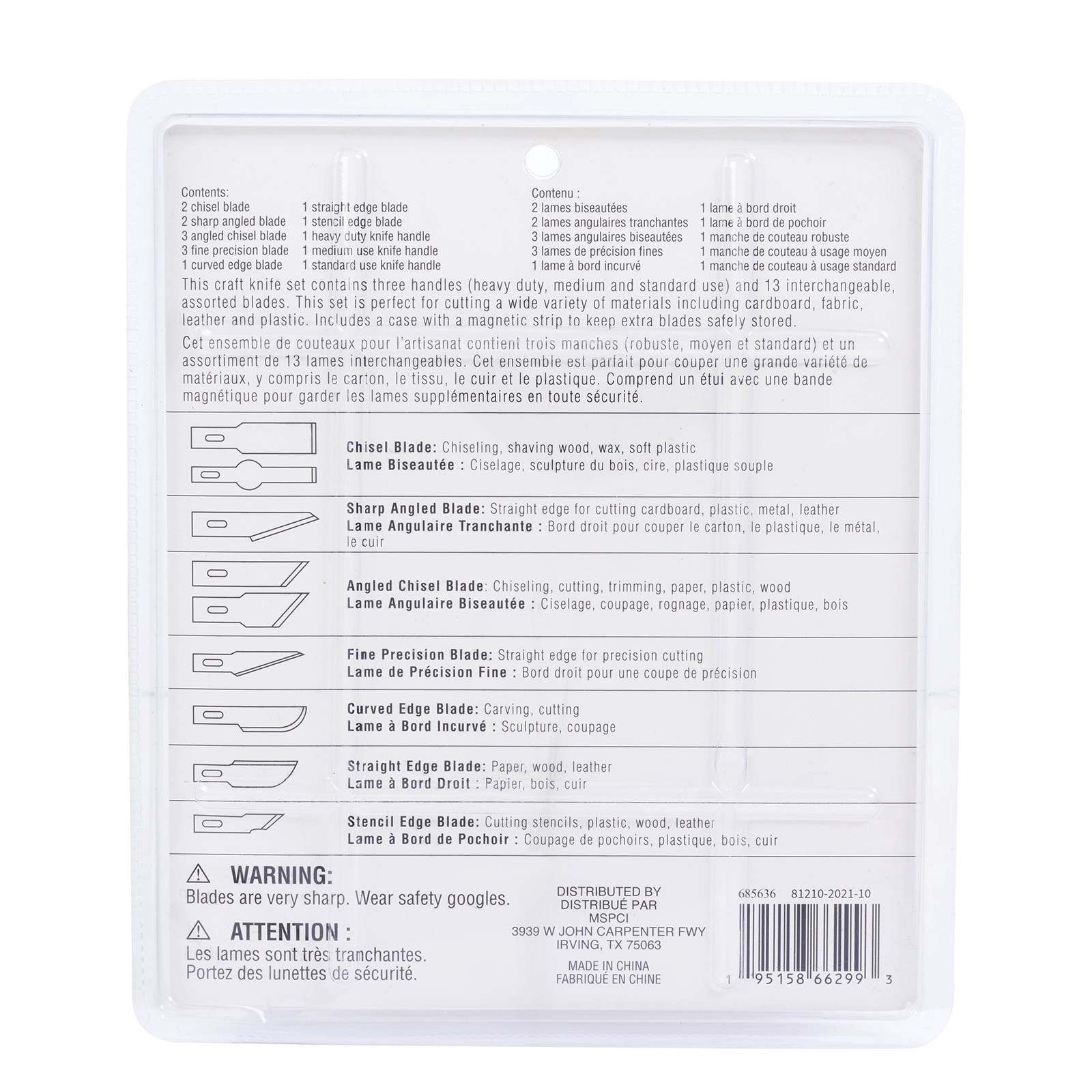 slide 3 of 3, Craft Knife Set By Recollections, 8.85 in x 7.68 in