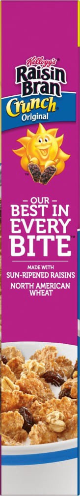 slide 4 of 6, Kellogg's Raisin Bran Crunch Breakfast Cereal Original, 19.69 oz