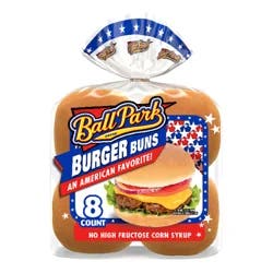 Ball Park White Burger Buns, 8 count, 15 oz