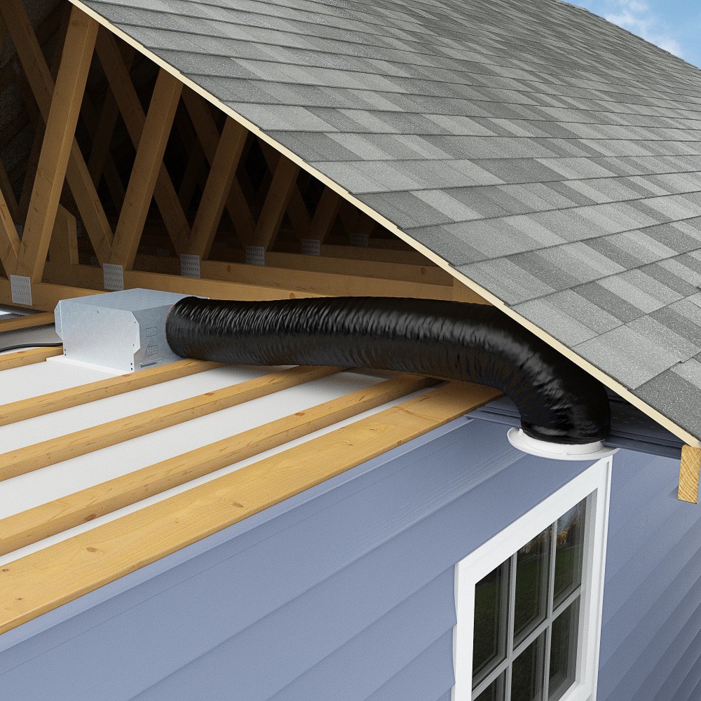 slide 3 of 6, IMPERIAL 12.0-in x 25.0-ft Polyester Insulated Flexible Duct 4.2 - R, 1 ct