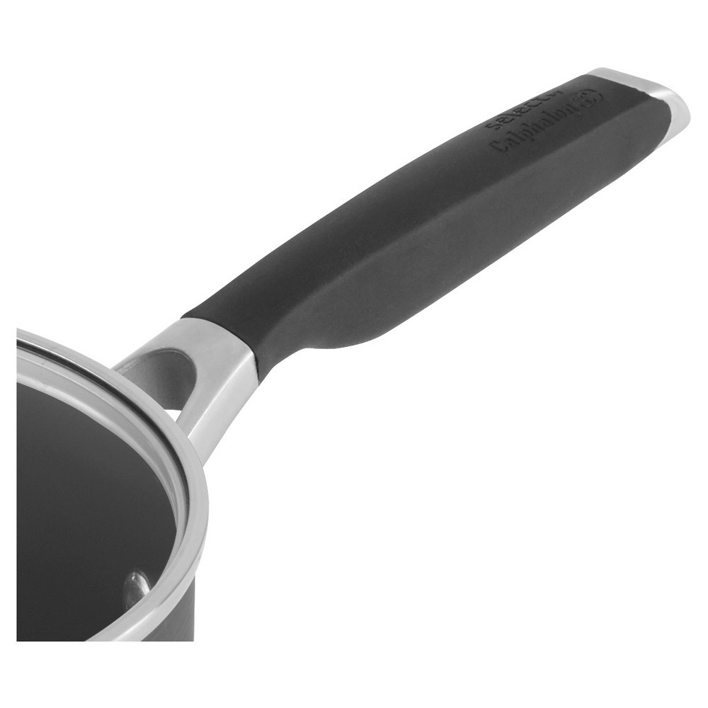 slide 5 of 5, Select by Calphalon 2.5qt Hard-Anodized Non-Stick Saucepan with Cover, 2.5 qt