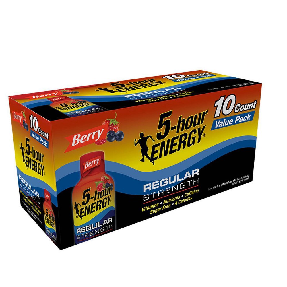 slide 4 of 7, 5 Hour Energy Shot - Berry - 10pk/1.93 fl oz, 10 ct, 1.93 fl oz
