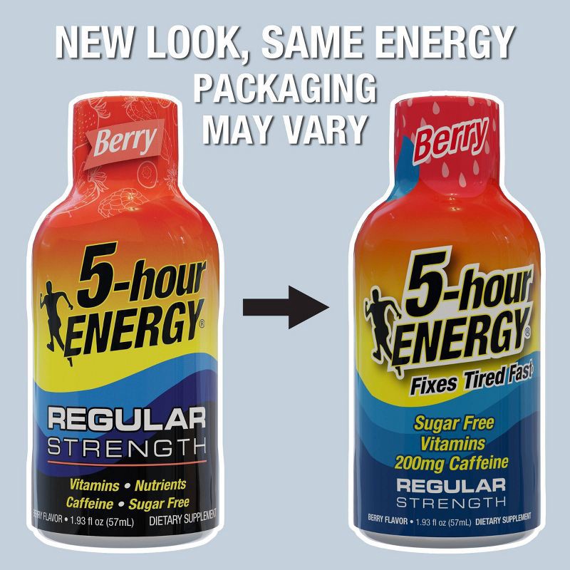 slide 7 of 9, 5 Hour Energy Shot Regular Strength - Berry - 1.93 fl oz/10pk, 1.93 fl oz, 10 ct