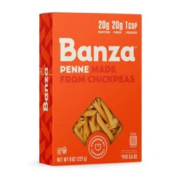 Banza Gluten Free Chickpea Penne - 8oz: Certified Vegan