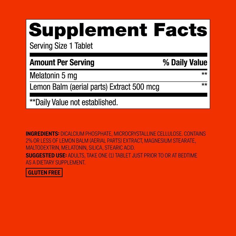 slide 5 of 5, Melatonin 5mg Supplement Tablets - 240ct - up&up™, 240 ct; 5 mg