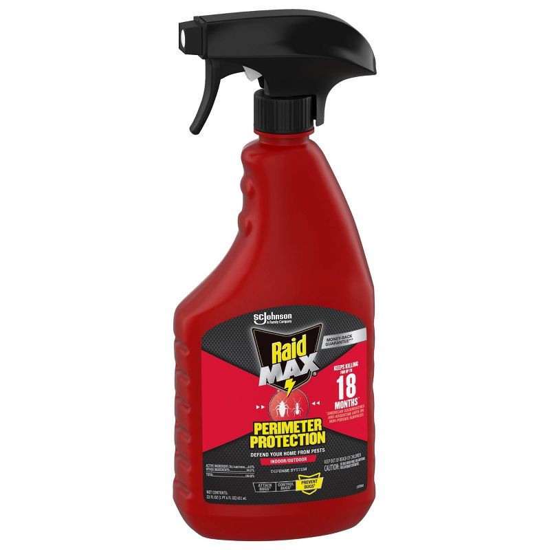 slide 12 of 12, Raid Max Bug Killer Perimeter Protection Bug Spray - 22 fl oz, 22 fl oz