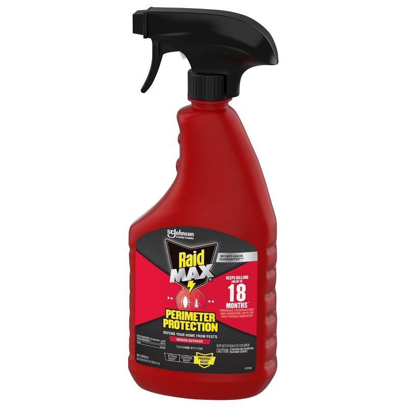 slide 11 of 12, Raid Max Bug Killer Perimeter Protection Bug Spray - 22 fl oz, 22 fl oz