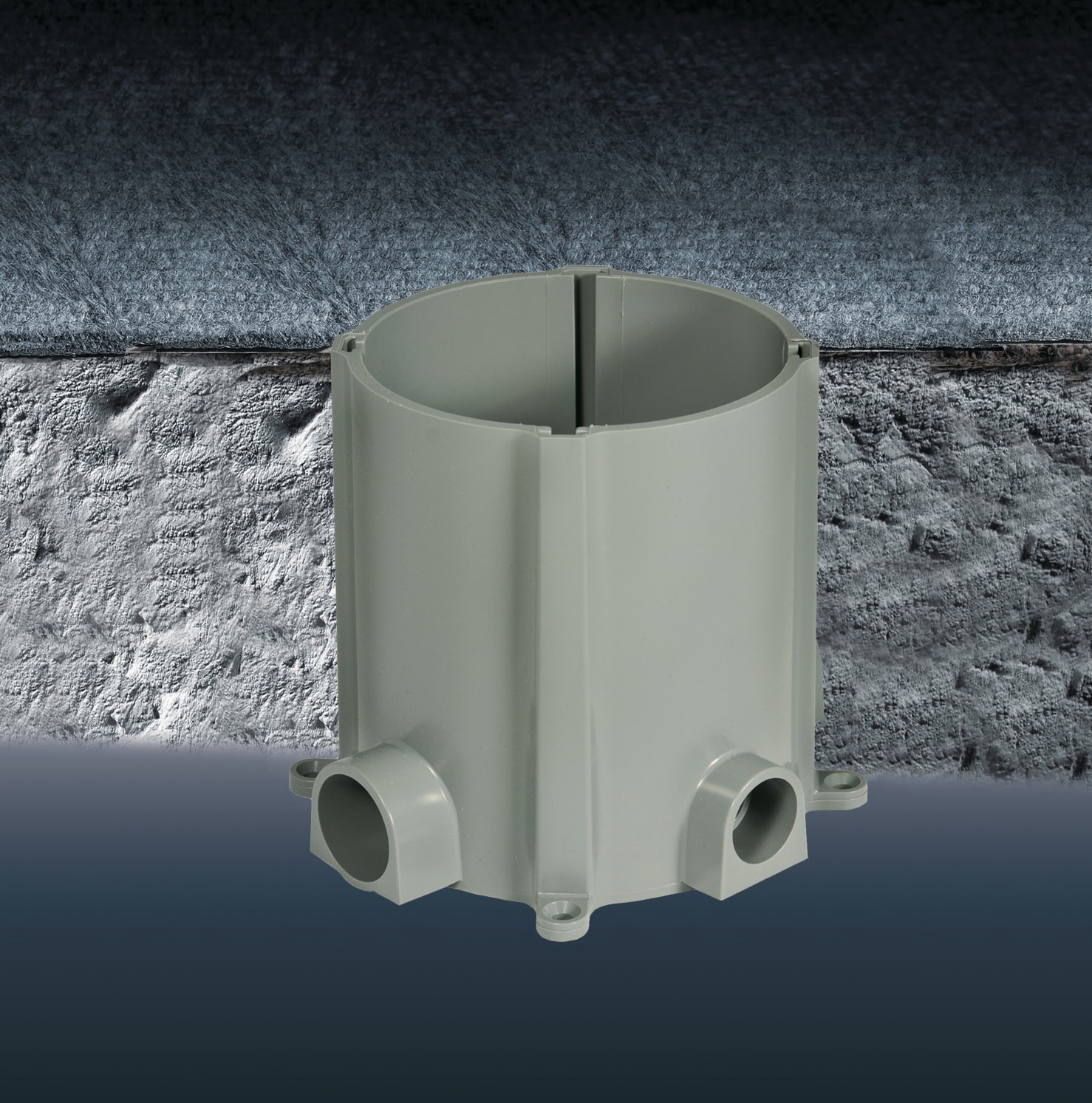 slide 5 of 5, Hubbell RACO Plastic New work Round Electrical Box, 1 ct