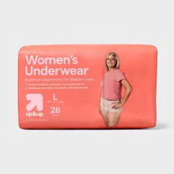 Incontinence Underwear for Women - Unscented - Maximum Absorbency - L - 28ct - up&amp;up™