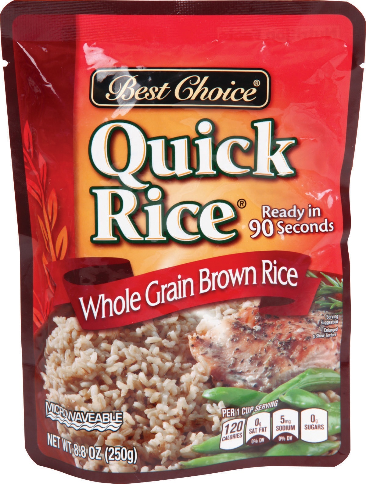 slide 1 of 1, Best Choice 90 Second Whole Grain Brown Rice, 8.8 oz