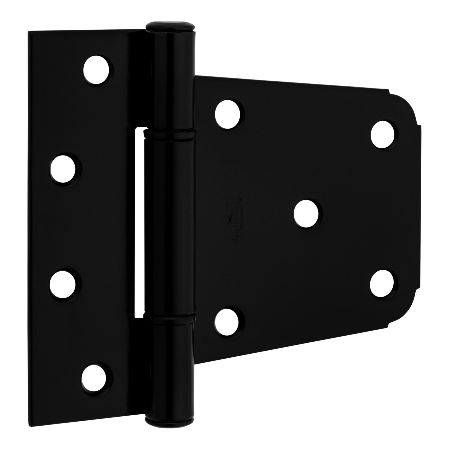 slide 2 of 6, National Hardware 2 -Pack 3-1/2-in Black Gate hinge, 1 ct
