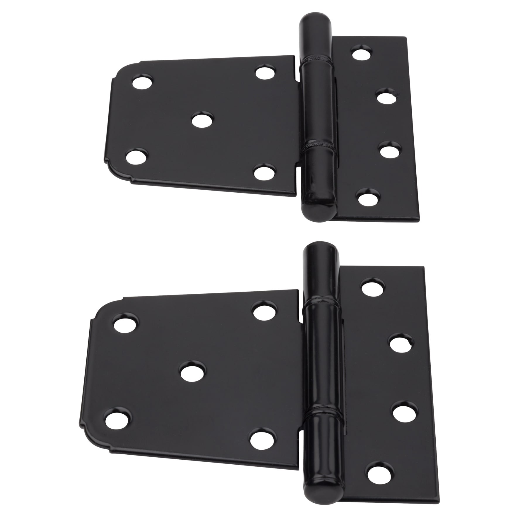 slide 3 of 6, National Hardware 2 -Pack 3-1/2-in Black Gate hinge, 1 ct