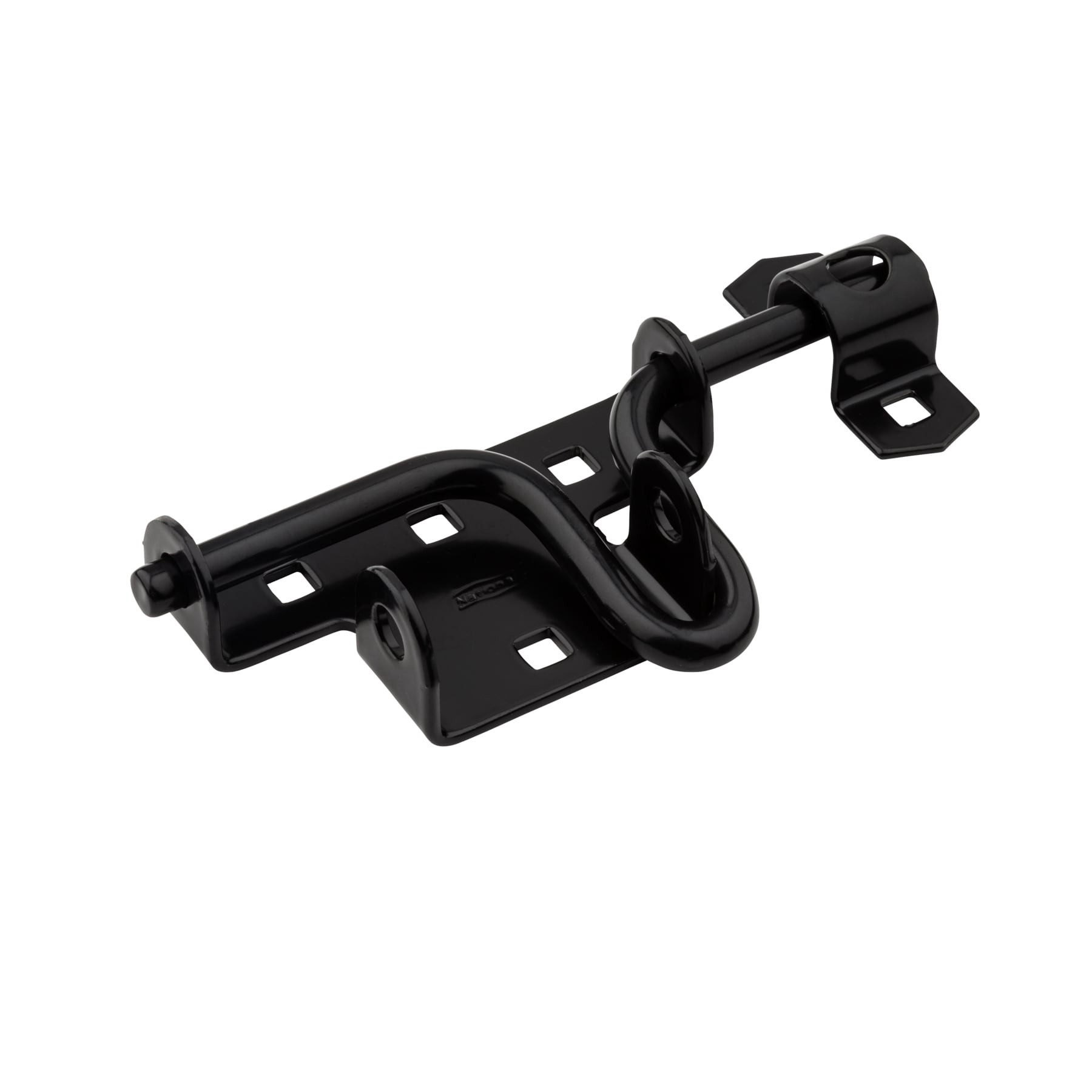 slide 3 of 6, National Hardware 7-in Black Gate latch, 1 ct