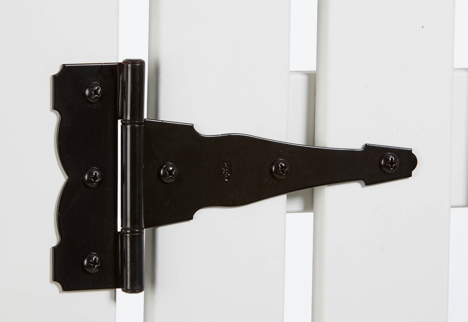 slide 3 of 5, National Hardware Ornamental 8-in Black Gate hinge, 1 ct