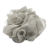 slide 11 of 13, Katelle Mesh Body Sponge - Grey & White, 1 ct