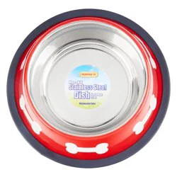 Ruffin' It Dog Medium Red Bowl - 1 Each