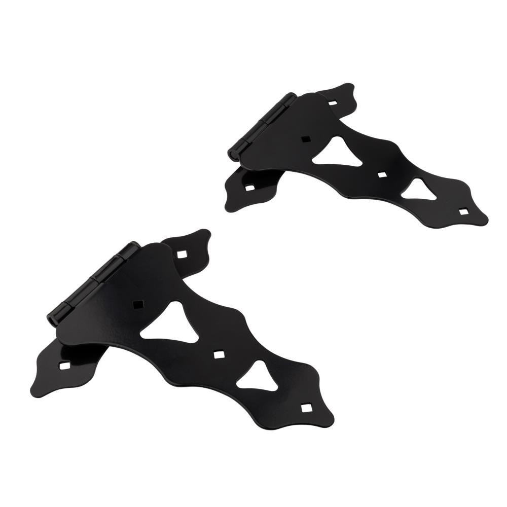slide 3 of 6, National Hardware 2 -Pack 10-in Black Gate hinge, 1 ct
