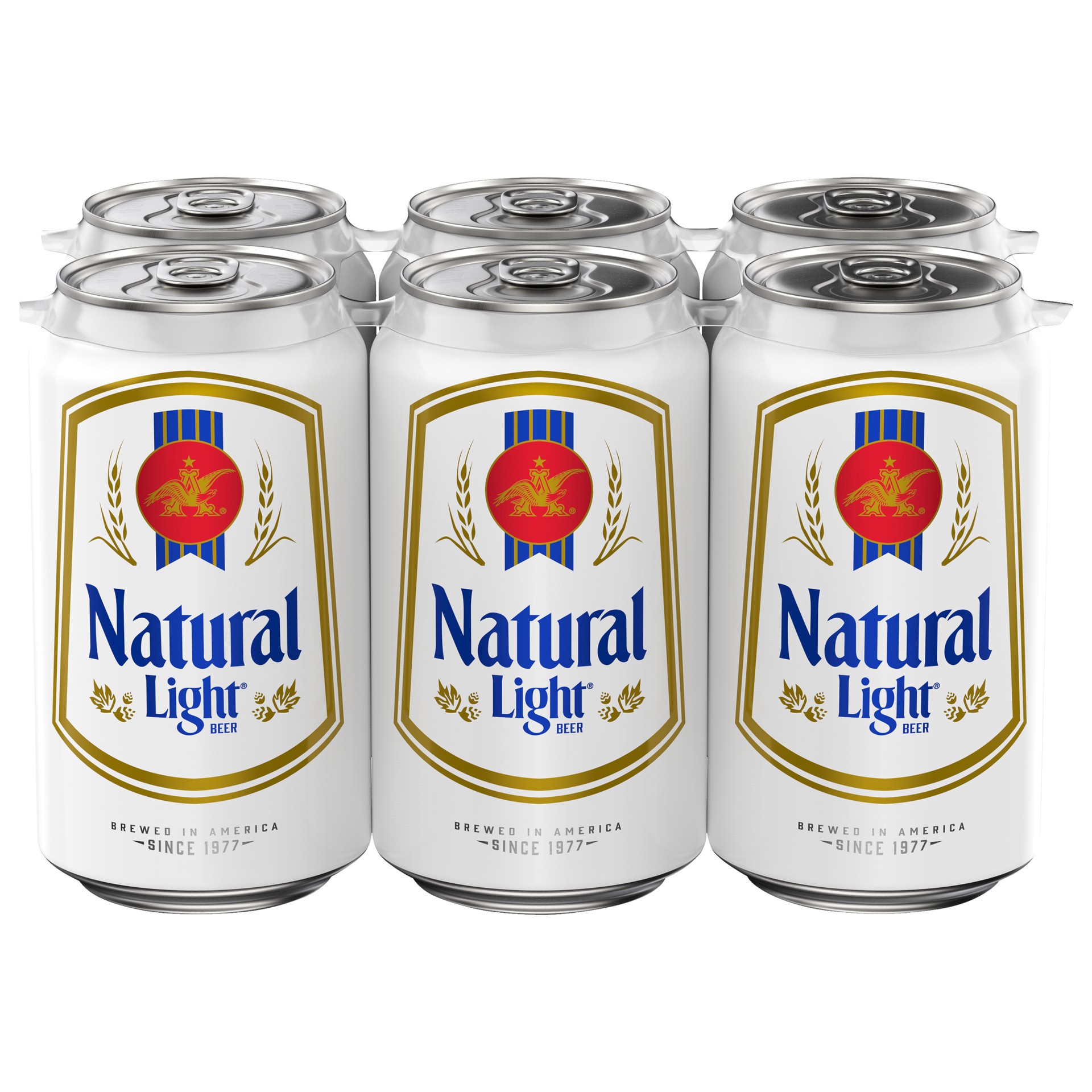 slide 2 of 4, Natural Light Beer 12 oz, 6 ct; 12 fl oz