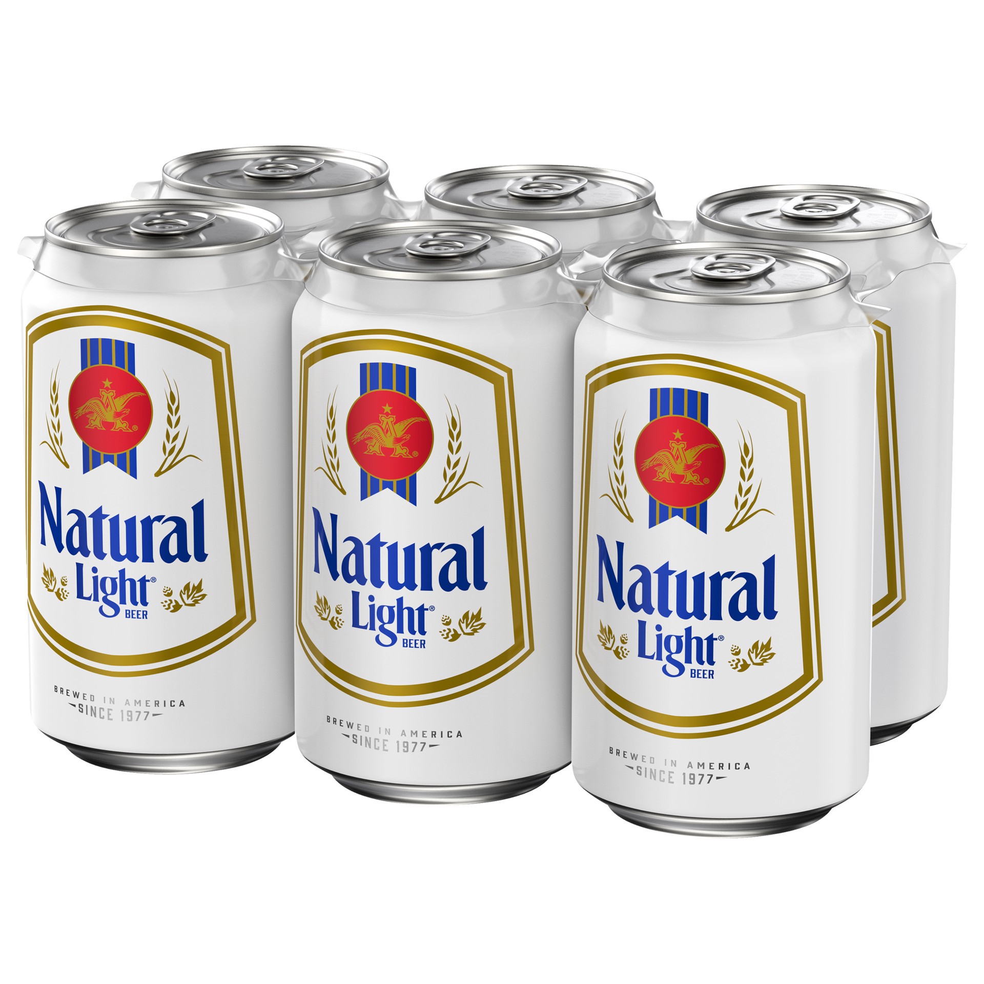 slide 3 of 4, Natural Light Beer 12 oz, 6 ct; 12 fl oz