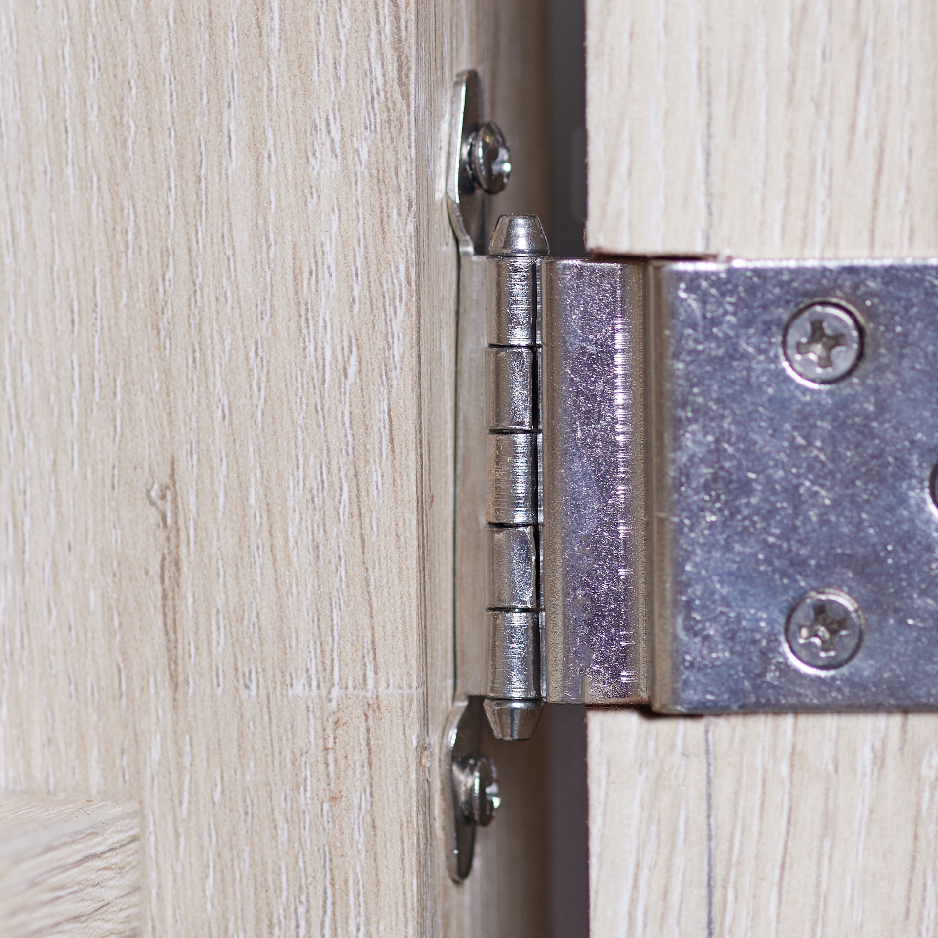 slide 5 of 6, RELIABILT 200-Degree 3/8-in Overlay 3/8-in Inset Inset Surface Chrome plated Cabinet Hinge, 1 Pair(s) 2 -Pieces, 1 ct